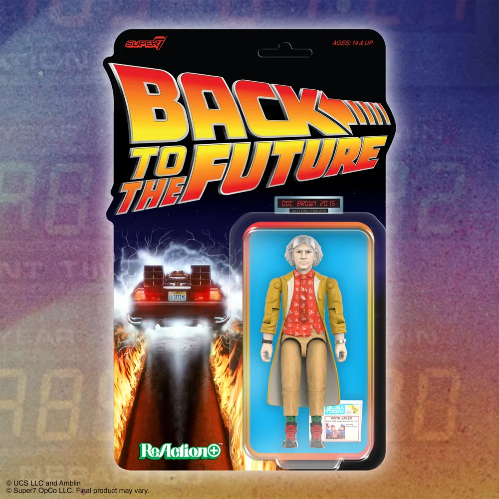 Back To The Future ReAction+ Wave 02 - Dr. Emmett Brown (2015) Super7 Image 1
