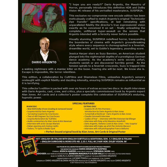 Suspiria 4K Ultra HD