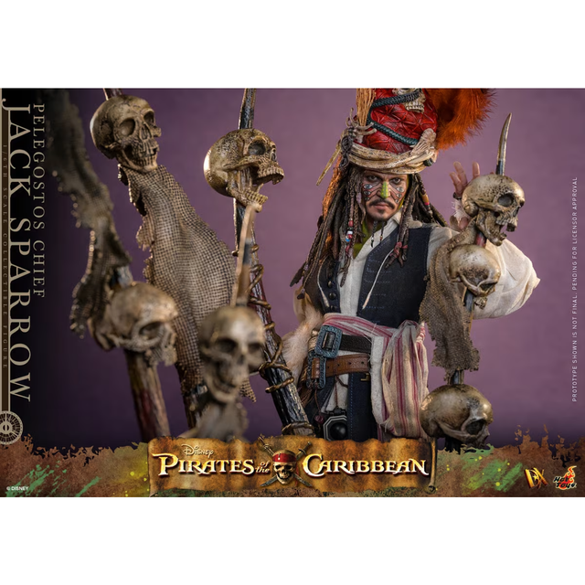 Hot Toys 1/6 Pelegostos Chief Jack Sparrow - Pirates of the Caribbean - Dead Man's Chest