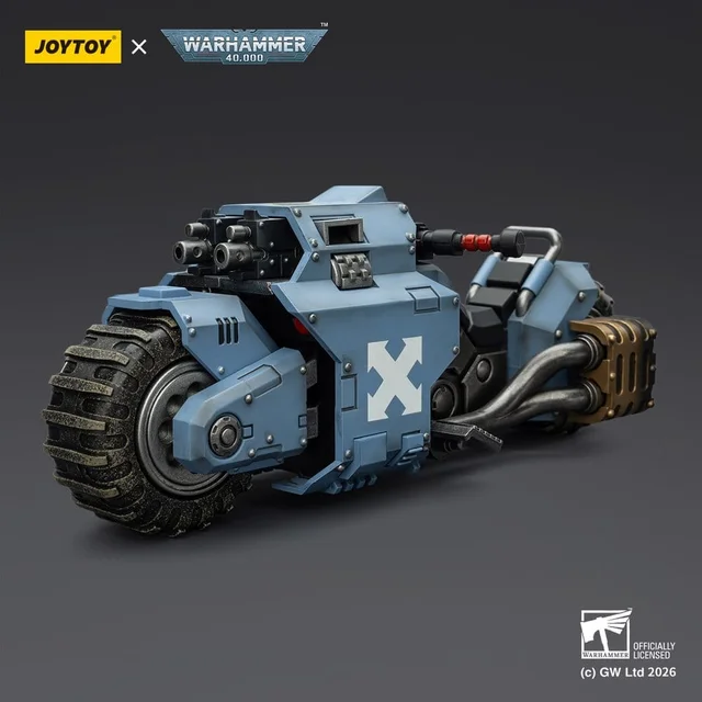 Warhammer 40,000 Raider-pattern Combat Bike Space Wolves with twin-linked bolt rifles 22 cm
