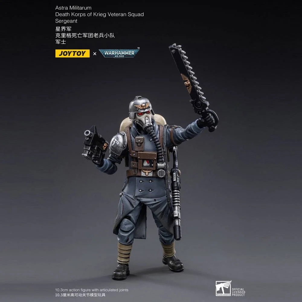 Warhammer 40k Action Figure 1/18 Death Korps of Krieg Veteran Squad Sergeant 10 cm Image 1