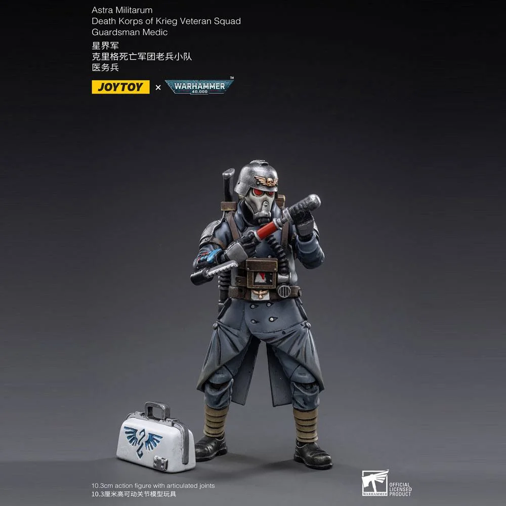 Warhammer 40k Action Figure 1/18 Death Korps of Krieg Veteran Squad Guardsman Medic 10 cm Image 1