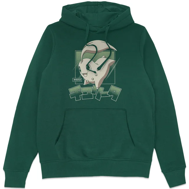 Pokémon Chikorita Evolution Hoodie - Green