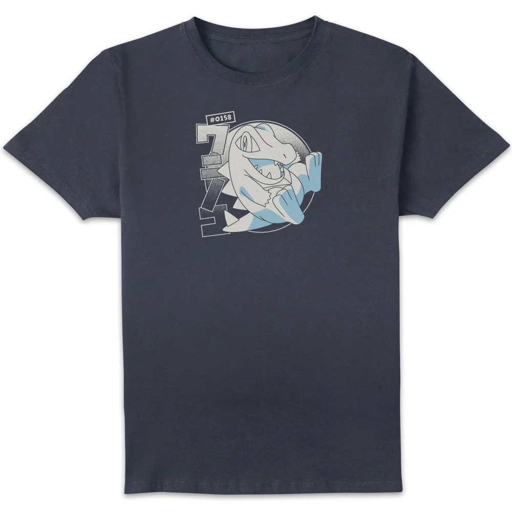 Pokémon Totodile Evolution Unisex T-Shirt - Navy - XL Image 1