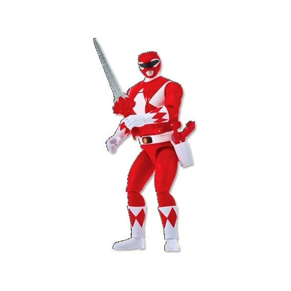 Mighty Morphin Power Rangers Season 2 Auto-Morphin Action Figure Red Ranger Image 1