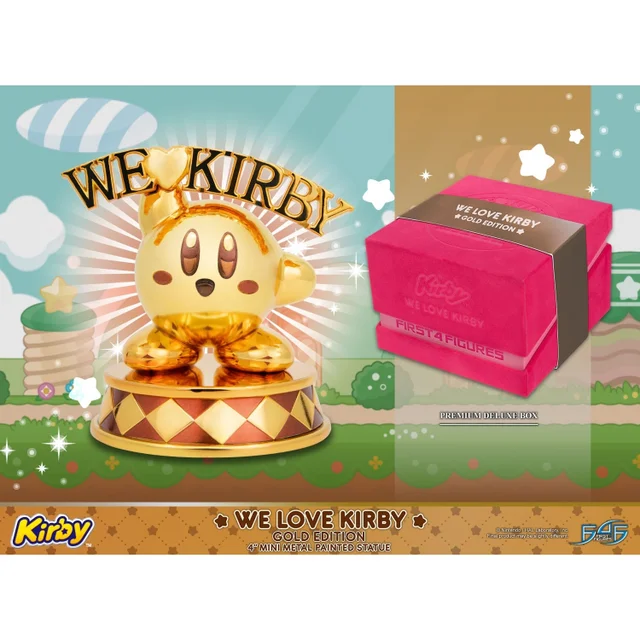 First 4 Figures Kirby We Love Kirby Gold Edition Die-Cast Statue (10cm)