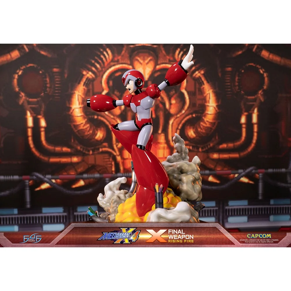 First 4 Figures Mega Man X4 X Final Weapon Rising Fire Resin Statue (45cm) Image 1