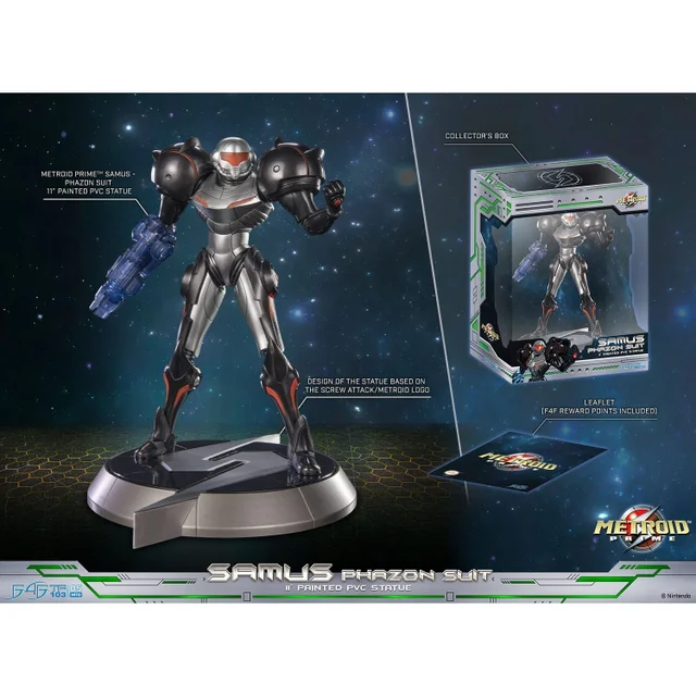 First 4 Figures Metroid Prime Samus Phaszon Suit Standard Edition PVC Statue (28cm)