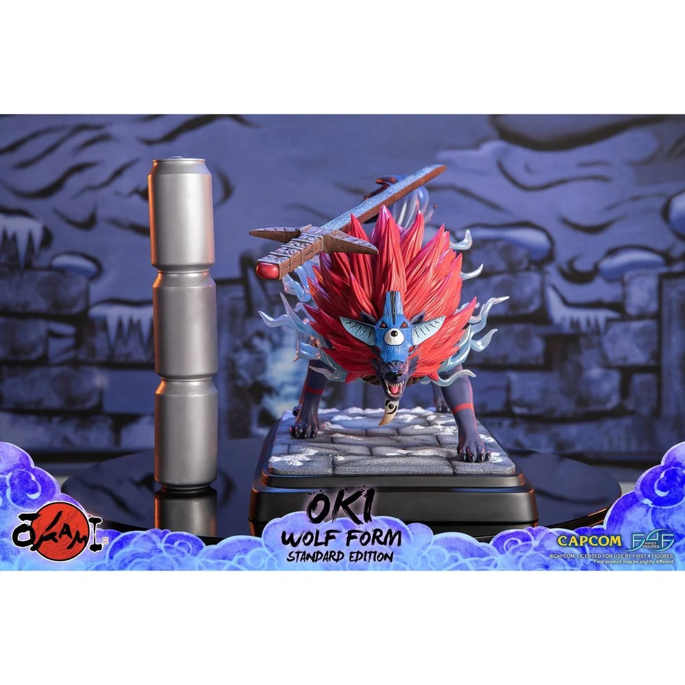 First 4 Figures Okami Oki Wolf Form Resin Statue (35cm) Image 1