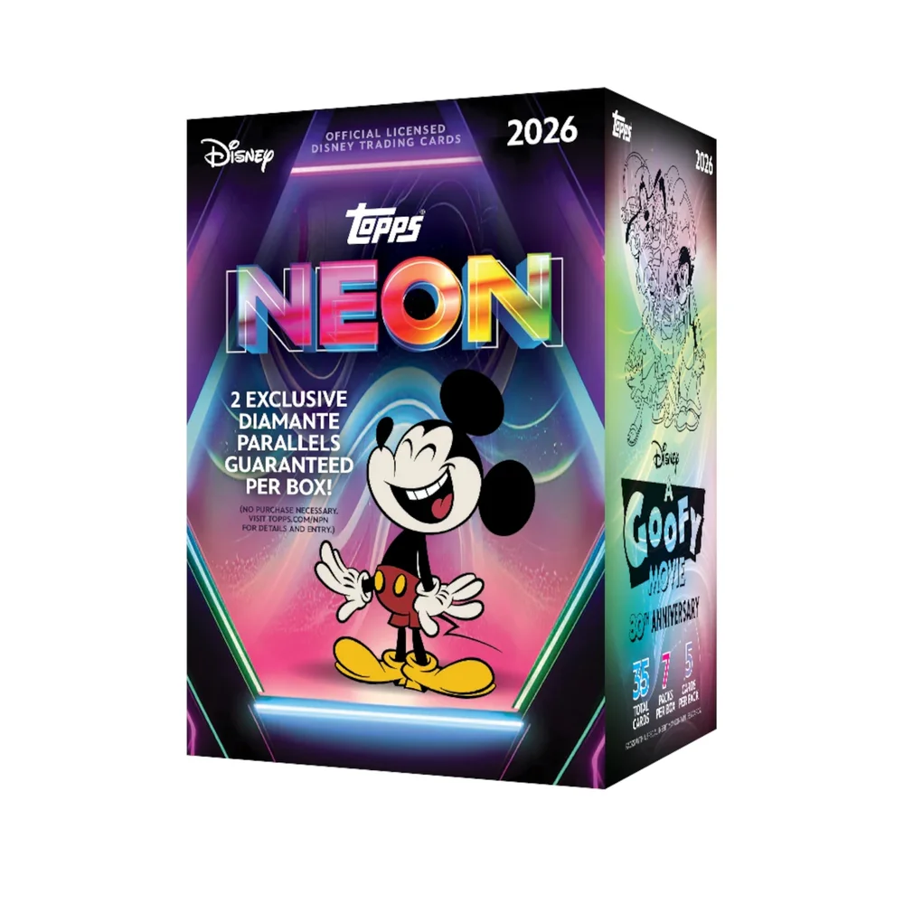 Topps 2026 Disney Neon Value Box Image 1