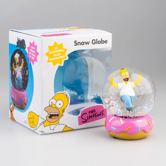 The Simpsons Homer Simpson Doughnut Snow Globe