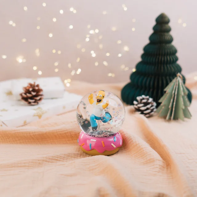 The Simpsons Homer Simpson Doughnut Snow Globe