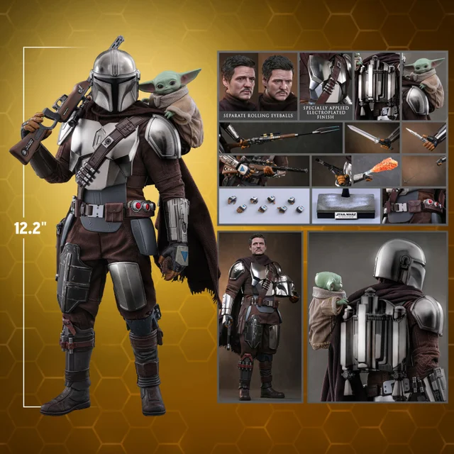 Star Wars: The Mandalorian & Grogu Movie Masterpiece Action Figure 1/6 The Mandalorian and Grogu 31 cm