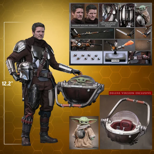Star Wars: The Mandalorian & Grogu Movie Masterpiece Action Figure 1/6 The Mandalorian and Grogu (Deluxe Version) 31 cm