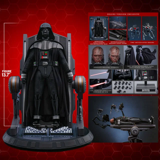 Hot Toys Star Wars Episode III Revenge of the Sith Darth Vader Deluxe 1/6 Scale Statue (30cm)