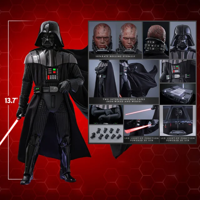 Hot Toys Star Wars Episode III Revenge of the Sith Darth Vader Deluxe 1/6 Scale Statue (30cm)