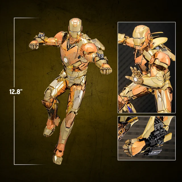 Hot Toys Marvel Iron Man Mark III Golden & Copper Gold Version 1/6 Scale Statue (32.5cm)