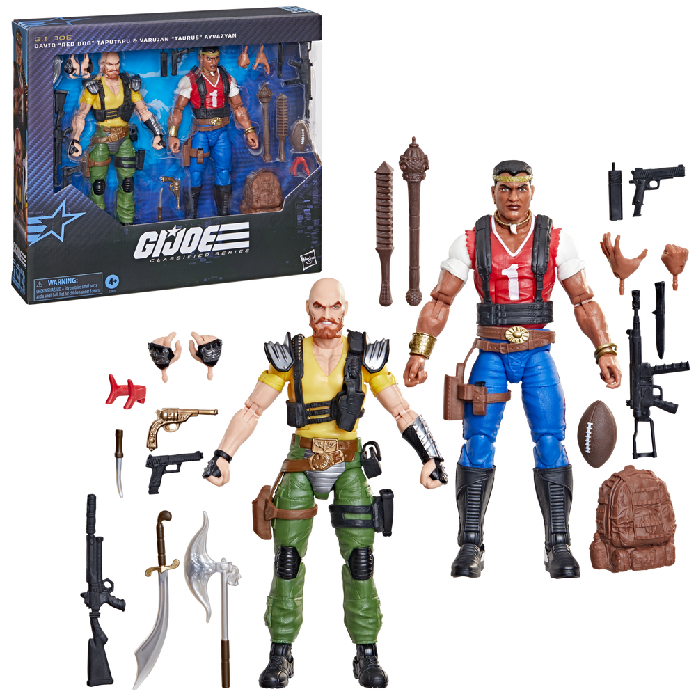 G.I. Joe Classified Series #193, David "Red Dog" Taputapu & Varujan "Taurus" Ayvazyan, Collectible 6 Inch Action Figure Set Image 1
