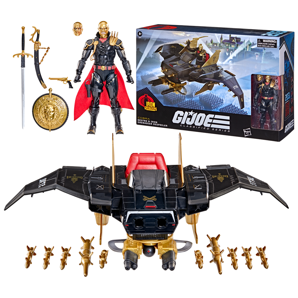 G.I. Joe Classified Series #203, Destro & Iron Grenadier Despoiler, Collectible 6 Inch Action Figure and Vehicle Set Image 1