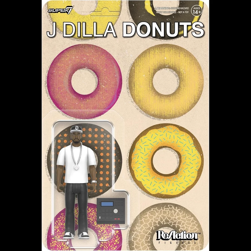 Super7 J Dilla ReAction Figures Wave 2 J Dilla (Donuts - Album Cover) Action Figure Image 1