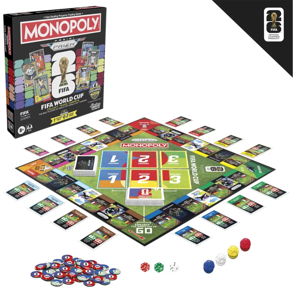 Monopoly Panini Prizm: FIFA World Cup Board Game Image 1