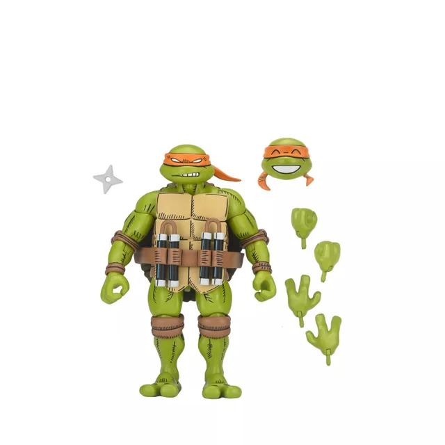 NECA Teenage Mutant Ninja Turtles X Usagi Yojimbo Michelangelo Ulimate 7 Inch Scale Action Figure