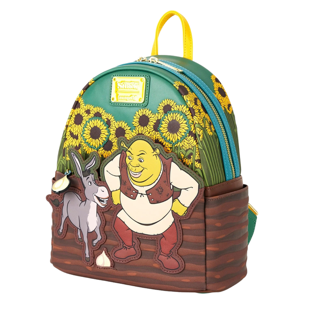 Dreamworks by Loungefly Mini Backpack Shrek & Donkey Sunflower Field