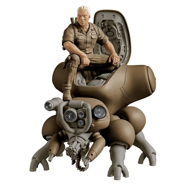 Ghost in the Shell PLAMAX minimum factory Plastic Model Kit Batou with Fuchikoma 8 cm