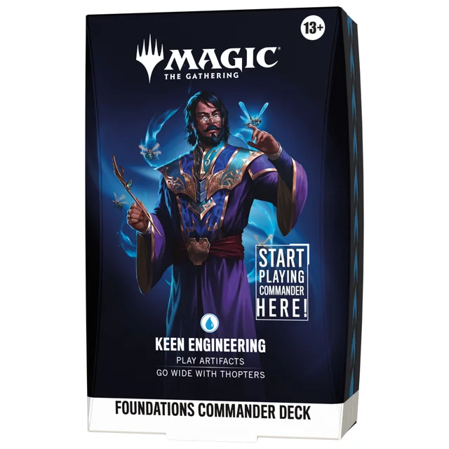 Magic: The Gathering Foundations Keen Engineering Starter Commander Deck