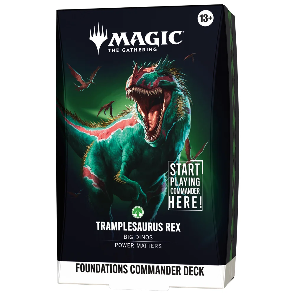 Magic: The Gathering Foundations Tramplesarus Rex Starter Commander Deck Image 1