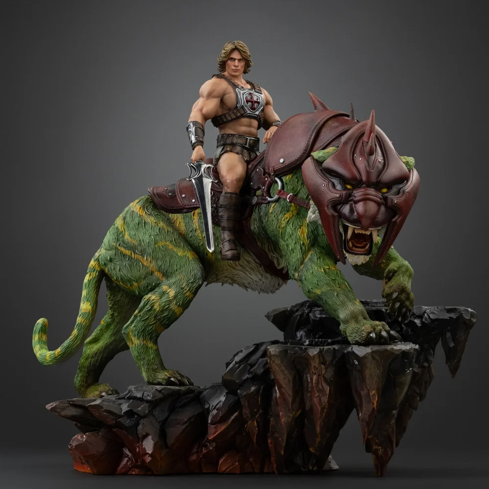 Iron Studios Masters of the Universe (2026) He-Man and Battle Cat Art Scale 1/10 Statue Image 1