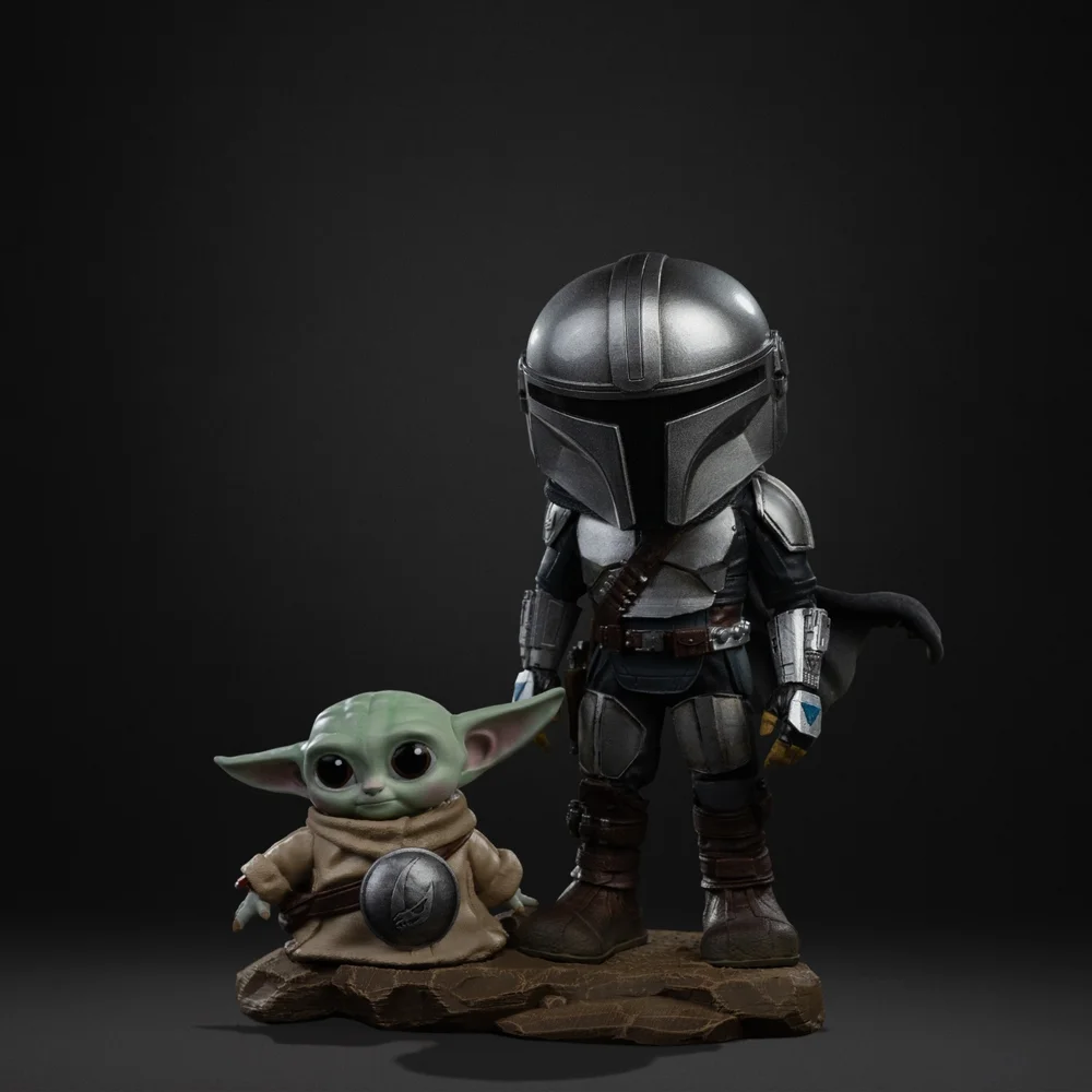Iron Studios Star Wars Mandalorian and Grogu The Mandalorian Minico Figure Image 1