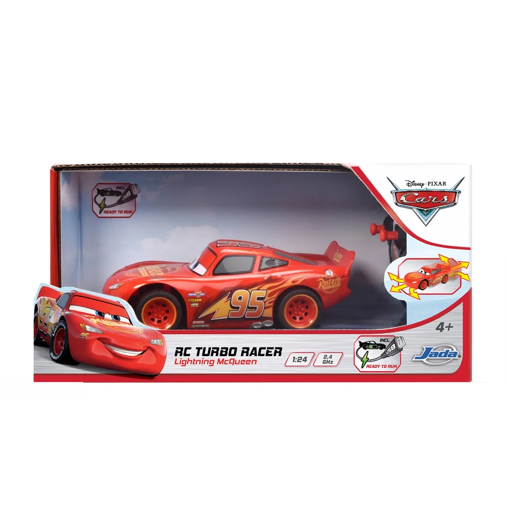 RC Cars 3 Turbo Racer Lightning Mcqueen Jada RC Image 1