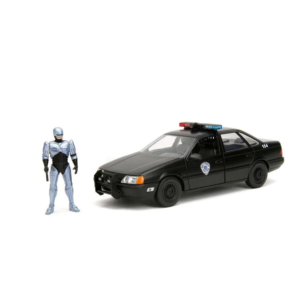 Robocop 1986 Ford Taurus W/Figure 1:24 Jada Toys Image 1