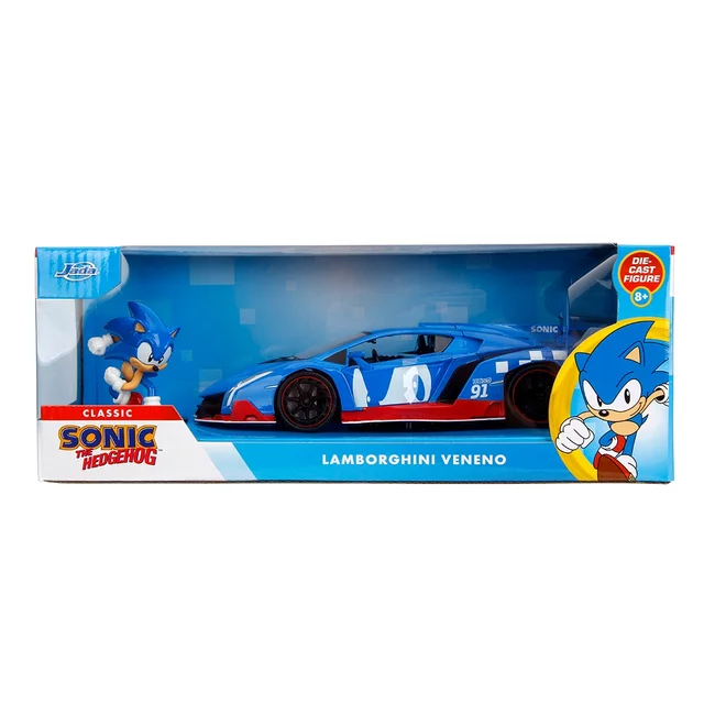 Sonic Lamborghini Veneno W/Figure 1:24 Jada Toys