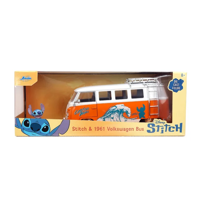 Stitch 1961 VW Beetle 1:24 W/Figure Jada Toys