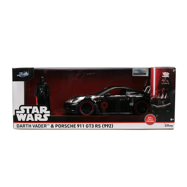 Star Wars Darth Vader Porsche 911 Gt3 Rs W/Fig 1:24 Jada Toys