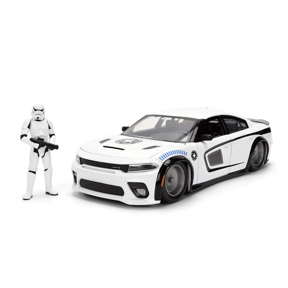 Star Wars Stormtrooper 2021 Dodge Challenger W/Fig 1:24 Jada Toys Image 1