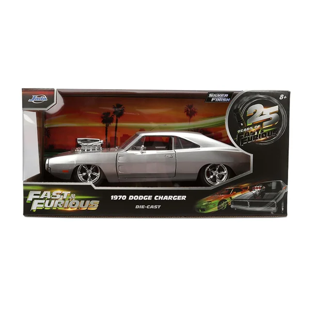 Fast & Furious Anniversary Dom's Dodge Silver Finish 1:24 Jada Toys