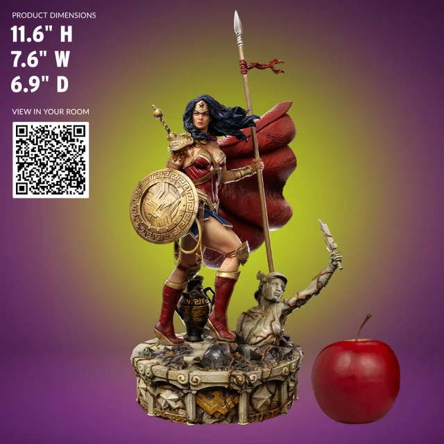 Iron Studios DC Comics Wonder Woman Unleashed Marble Variant Art Scale 1/10 Statue