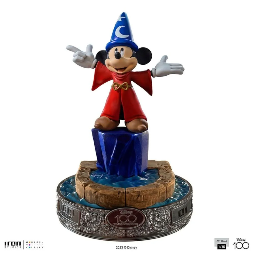 Iron Studios Disney 100th Fantasia Mickey 100 Years Version Art Scale 1/10 Statue Image 1