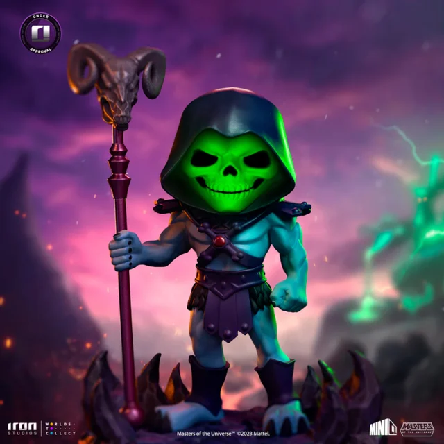 Iron Studios Masters of the Universe Skeletor Glow In The Dark (2023 Event Exclusive) Minico Figure