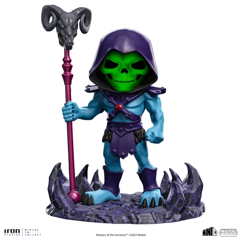Iron Studios Masters of the Universe Skeletor Glow In The Dark (2023 Event Exclusive) Minico Figure Image 1