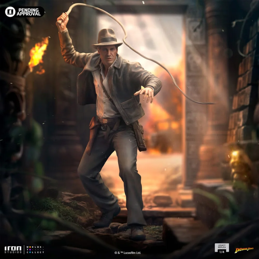 Iron Studios Indiana Jones Legacy Replica 1/4 Scale Statue Image 1