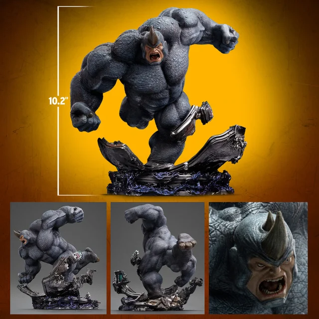Iron Studios Spider-man vs Villains Rhino Diorama BDS Art Scale 1/10 Statue