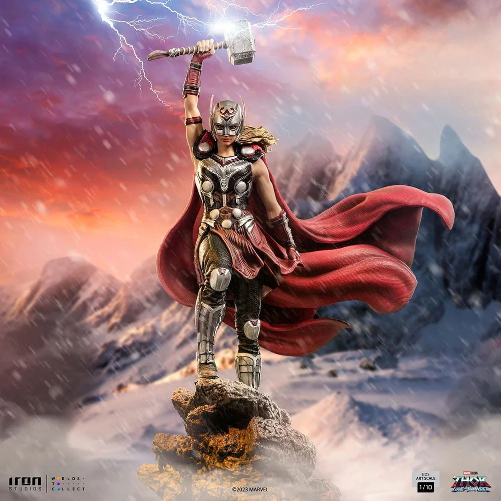 Iron Studios Thor Love and Thunder Mighty Thor Jane Foster BDS Art Scale 1/10 Statue Image 1