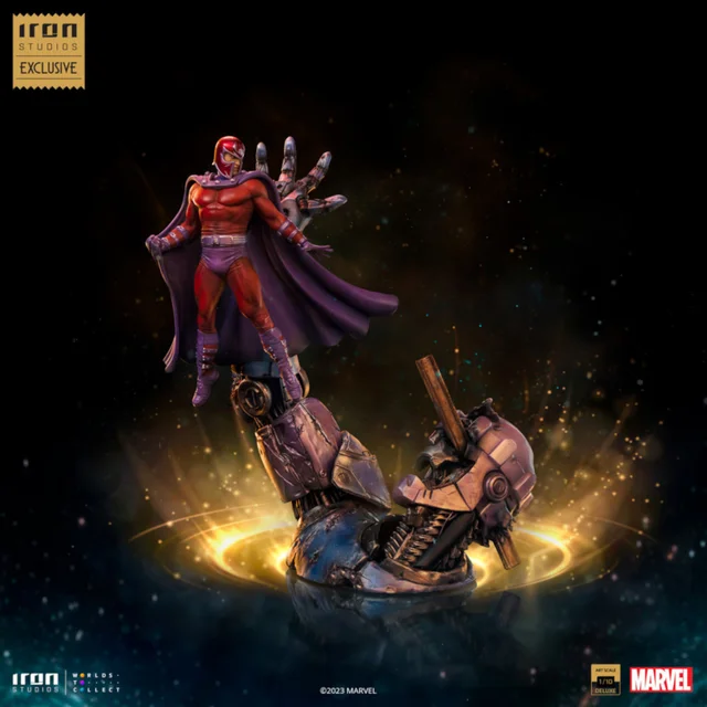 Iron Studios Marvel X-Men Magneto Vs Sentinel Deluxe CCXP23 Art Scale 1/10 Statue