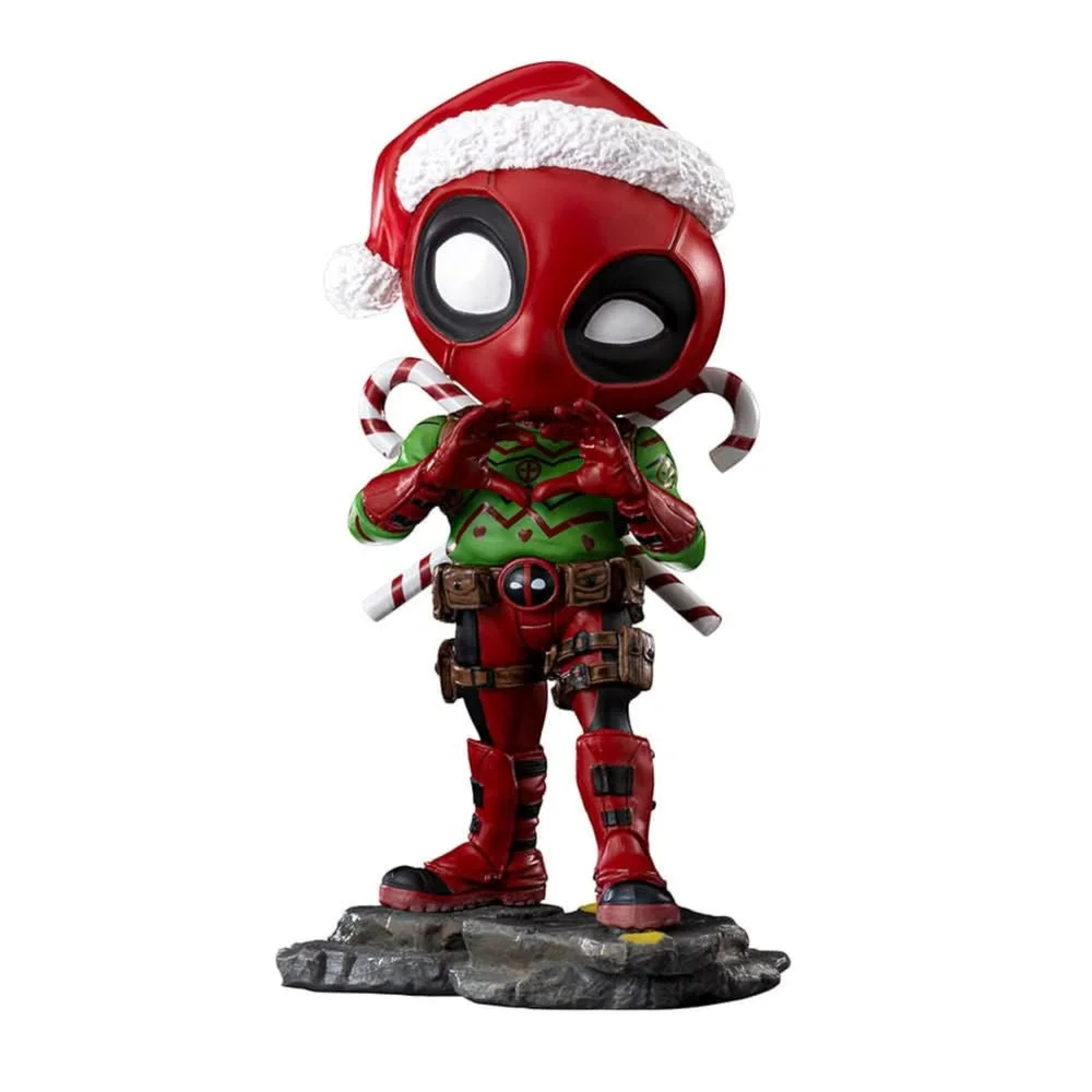 Iron Studios Marvel Comics Deadpool (Holidays Version) Minico Figure Image 1
