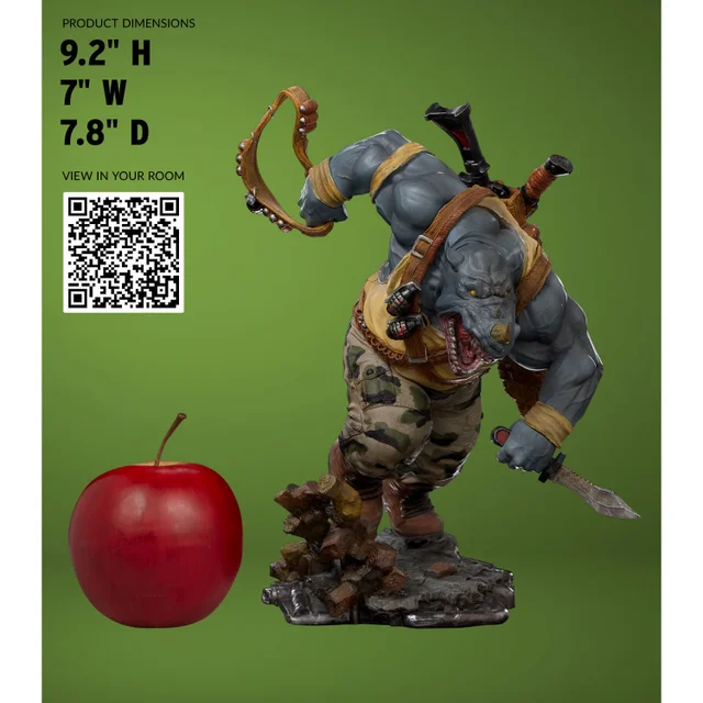 Iron Studios Teenage Mutant Ninja Turtles Rocksteady BDS Art Scale 1/10 Statue