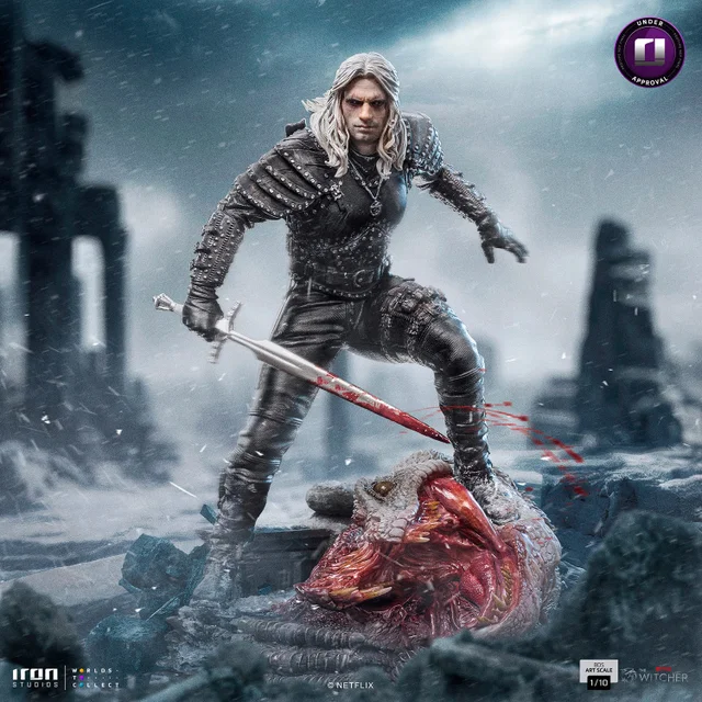Iron Studios The Witcher Netflix Geralt of Rivia BDS Art Scale Statue